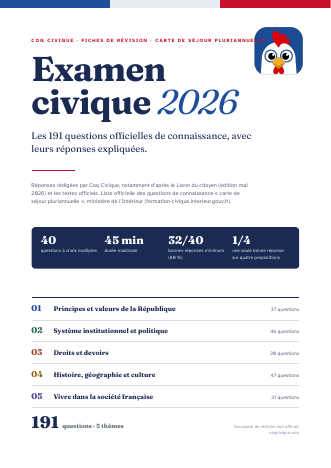 Couverture du livret Carte de séjour pluriannuelle